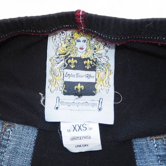 Styles Ever After Unique Handcrafted Patchwork "Rolling Stones" Women's XXS 0-4 - Picture 3 of 12